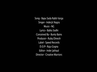 Bapu Sada Rabb Varga Inderjit Nagra Video Song